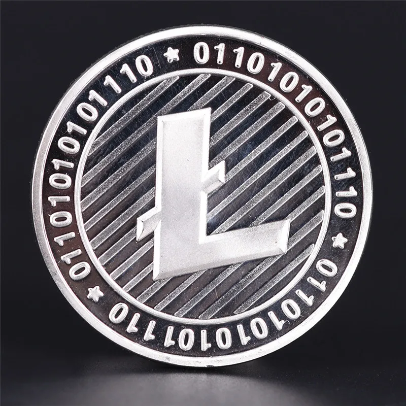 Золотистые/Серебристые монеты Litecoin коллекция валют физических подарков