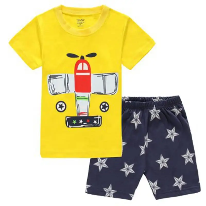 Пижама детская с коротким рукавом и шорты S056|clothing sets|family clothing setsset baby |