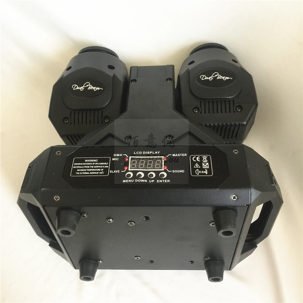 2X New Design 80W Double Heads Moving Head Beam Light 2*30W RGBW 4In1 LED +2*12 Strip DMX | Лампы и освещение