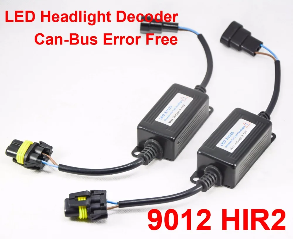 

1 Pair 9012 HIR2 Auto LED Headlight Conversion Kit Canbus Decoder Lo No Error Free Warning Canceler Anti-Hyper Flashing Blinking