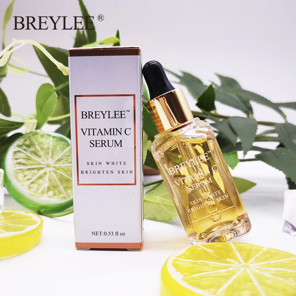 Отбеливающая сыворотка BREYLEE с витамином c осветляет кожу лица уход за кожей
