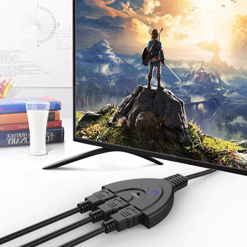 Мини 3-портовый Переходник HDMI разветвитель кабель 4K* 2K 3 в 1 концентратор для HDTV Xbox PS3 PS4 Коммутатор HDMI коммутатор 0,5 метра