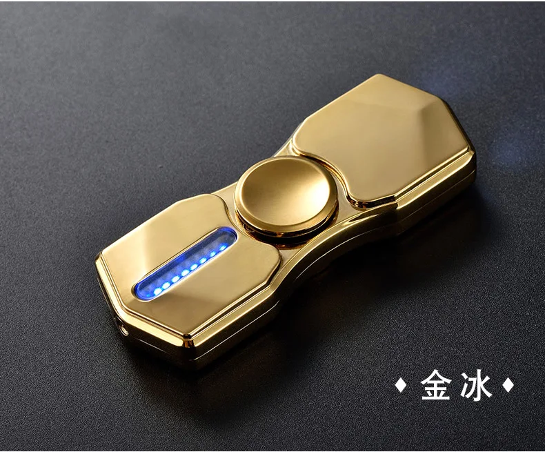816 креативный цинковый сплав USB Перезаряжаемый ручной Спиннер зажигалка с