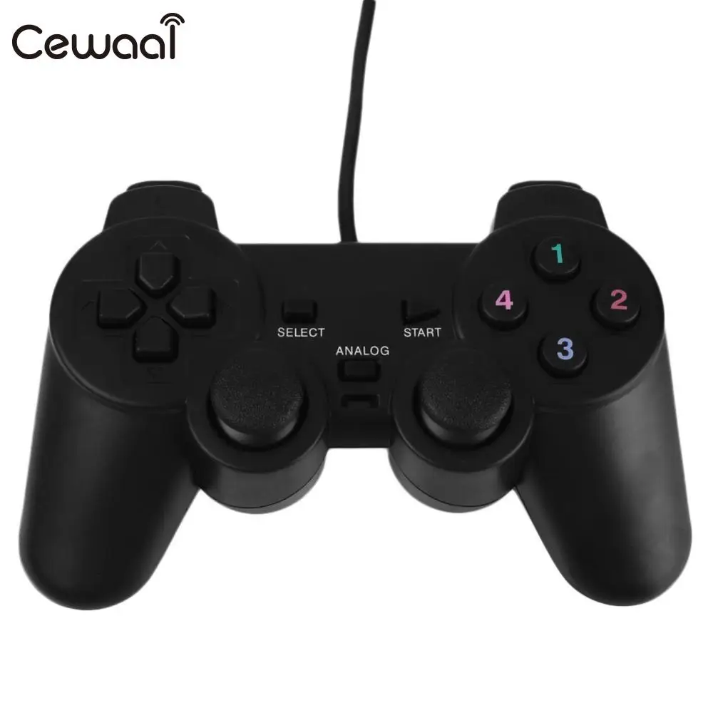 Cewaal проводной геймпад USB игровой контроллер игровой джойстик Управление для ПК компьютер ноутбук геймер черная игровая консоль подарок для мальчика