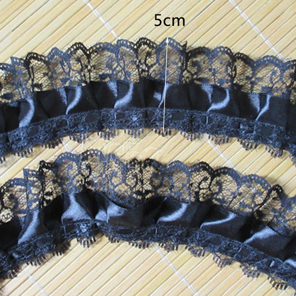 Кружевной кружевной отделкой бежевая лента с оборками и кружева для шитья