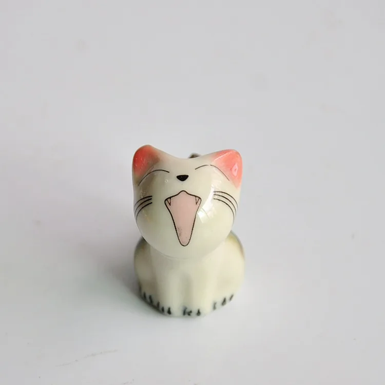 2 шт./лот подставка для палочек Lucky Green Cat керамических Подставка столовых приборов