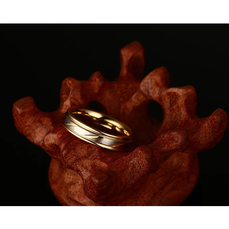 XUANPAI Classic Wedding Ring for Women Men Gold-Color 316L Stainless Steel Engagement Promise Anel Valentine's Day Gift | Украшения и