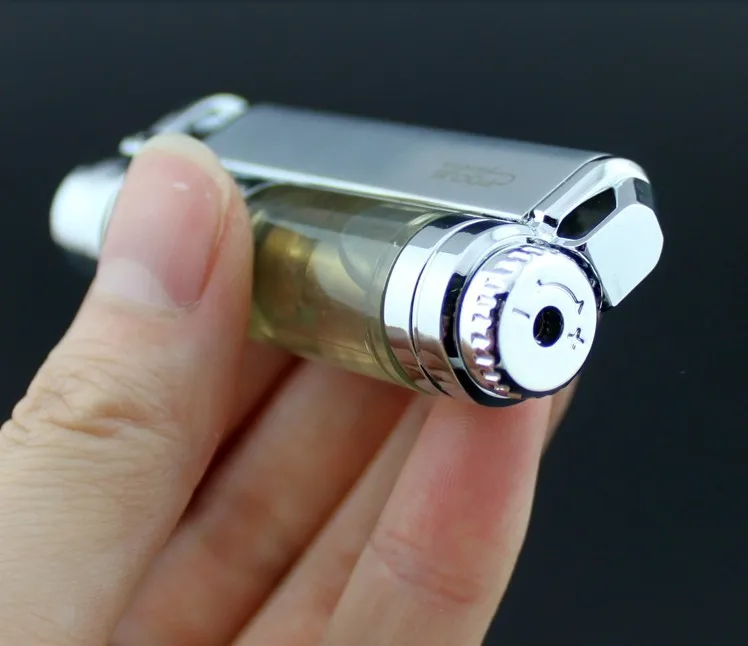 Не газовая компактная струйная Бутановая Зажигалка металлический фонарь Turbo 1300 C Пожарная ветрозащитная Зажигалка для сигар аксессуары для сигарет