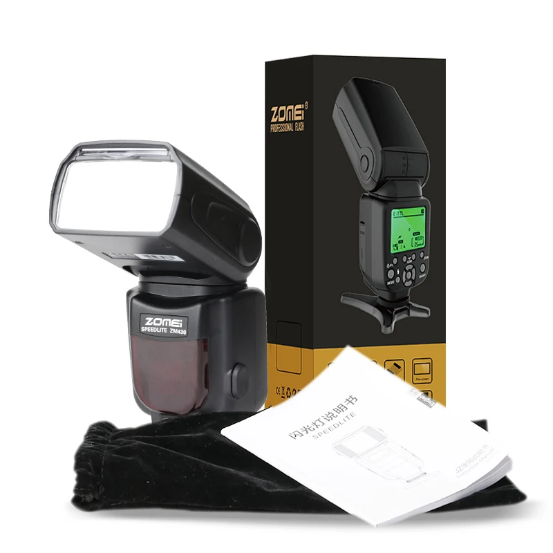 Беспроводная мини-вспышка Zomei ZM430 Speedlite для Pentax Canon и Nikon вспышка горячий башмак
