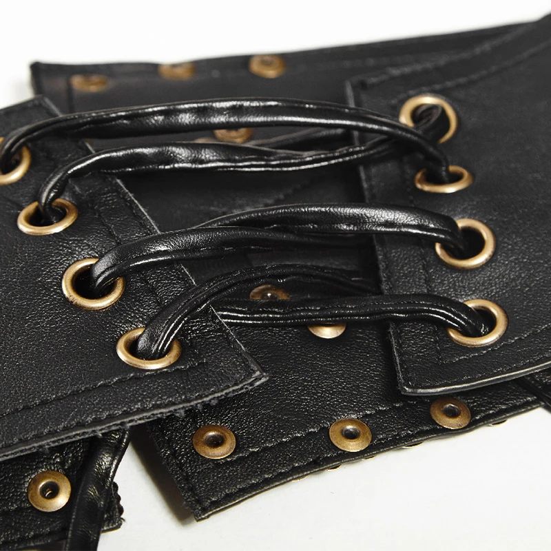 PUNK RAVE Gothic Retro Palaces Pattern Black Girdle Shaper Gather Slimming Women Steampunk Waist Corsets Sexy Belts Accessories