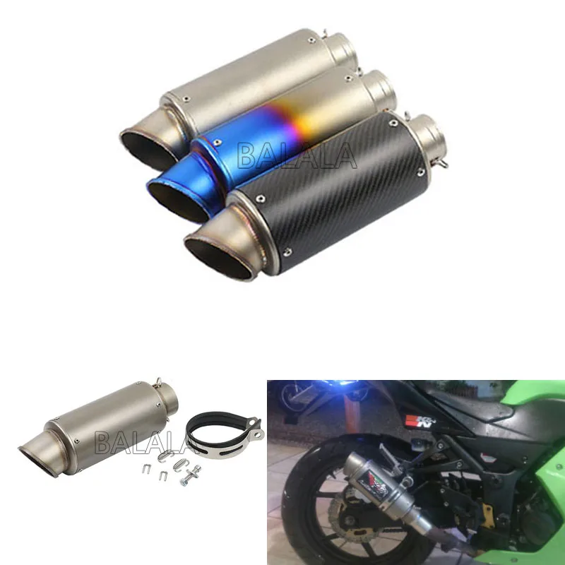 51 мм 60 Универсальный мотоциклов Exhasut глушитель Racing для HONDA KAWASAKI Бенелли ATV Грязь
