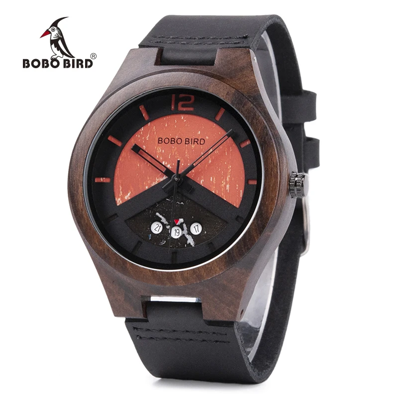 

BOBO BIRD Stylish Watch Luxury Brand Wristwatch men Wooden Relogio Masculino Japan Movement Accept Logo Dropshipping J-S10