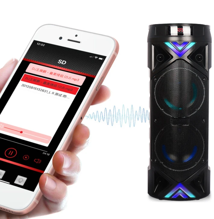 Тяжелый бас 60 см Высота bluetooth сабвуфер с обработчиком партии спикер открытый