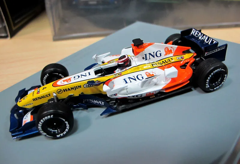 I NG 1:43 RENAULT F1 TEAM R27 2007 эксклюзивные игрушки из сплава для детей, детские игрушки, модель оригинальной упаковки