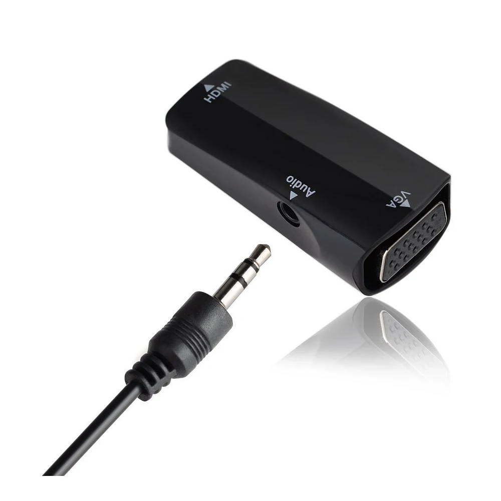HDMI female PC VGA streaming media player 3.5 mm of connecting a portable projector stereo audio cable and adapter | Электроника
