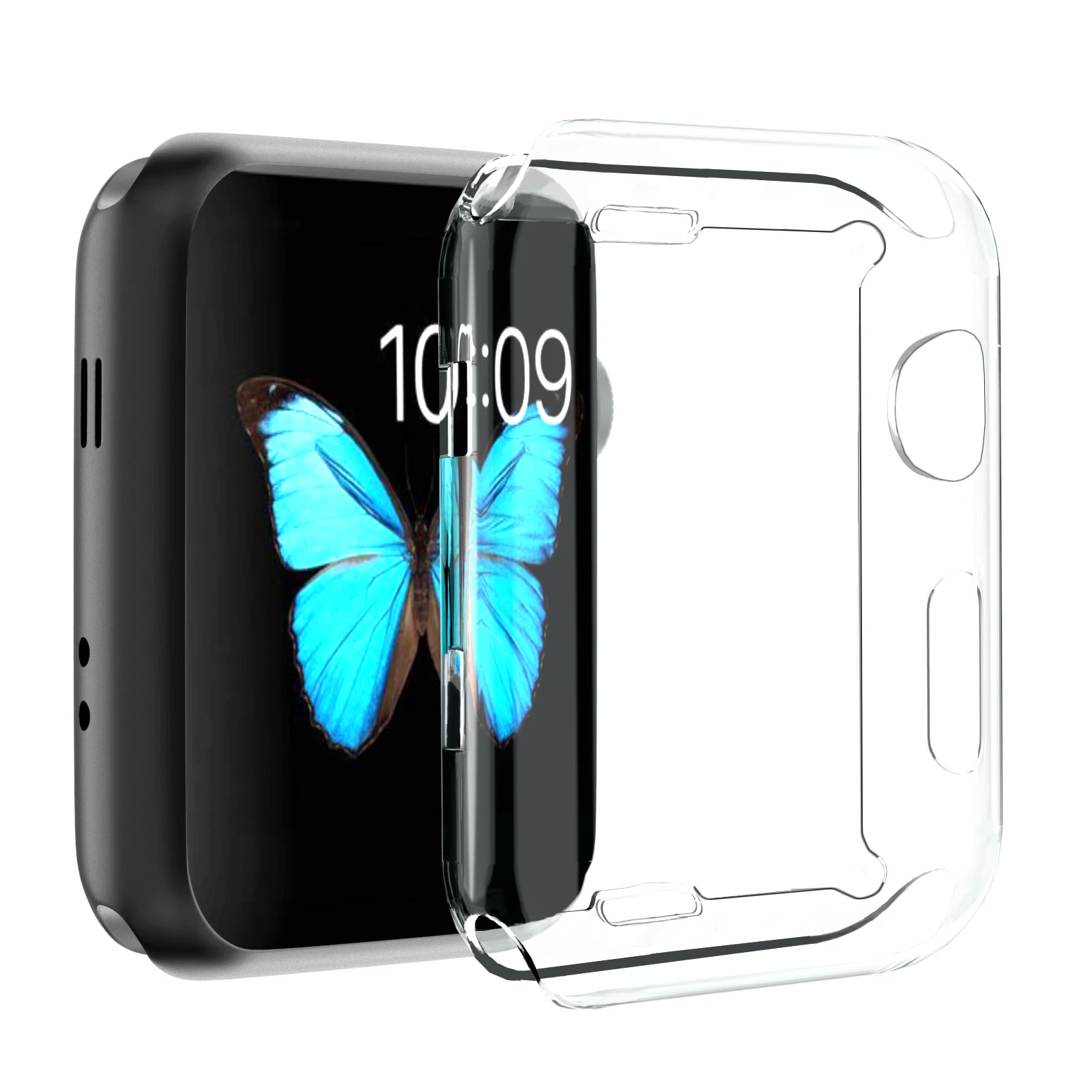 Прозрачный Ультратонкий Мягкий ТПУ защитный чехол для Apple Watch чехол серии 3 серии 2 42 мм 38 мм полный защитный чехол