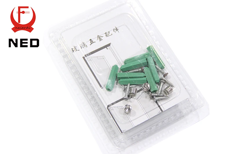 4 шт/1 Набор NED из нержавеющей стали стеклянный зажим Держатель Полукруглый