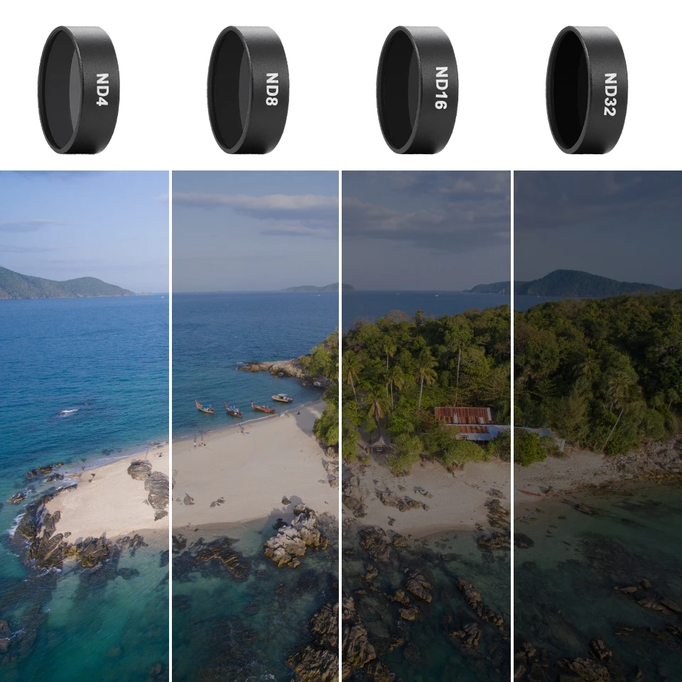 Фильтры CAENBOO для дрона Mavic Air ND 4 8 16 фильтры нейтральной плотности набор фильтров ND4