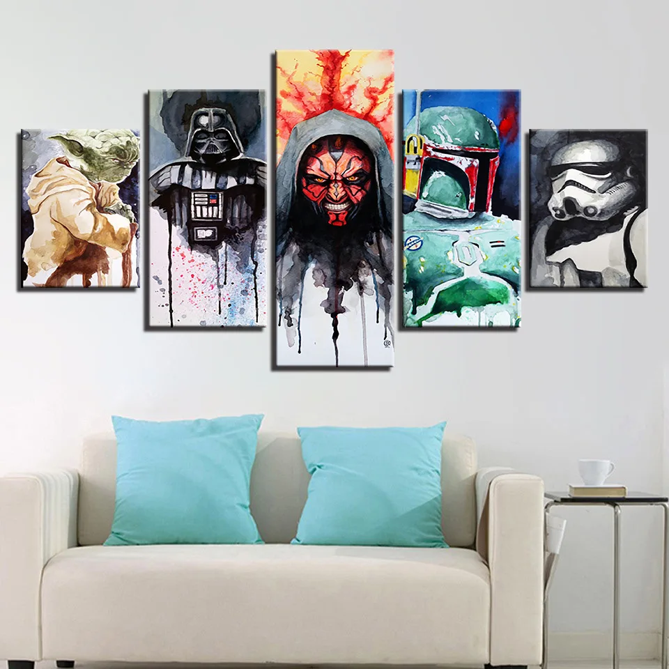 Colomac Telas Pintura A Oleo Abstrata настенный художественный плакат Affiche Enfant 5 шт. домашняя