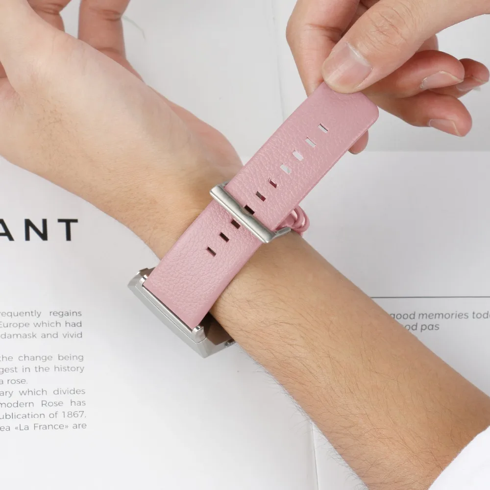 COMLYO кожаный ремешок для часов для Fitbit Ionic наручные умные часы Браслет замена Браслет для Fitbit Ionic ремешок Ремешки для наручных часов