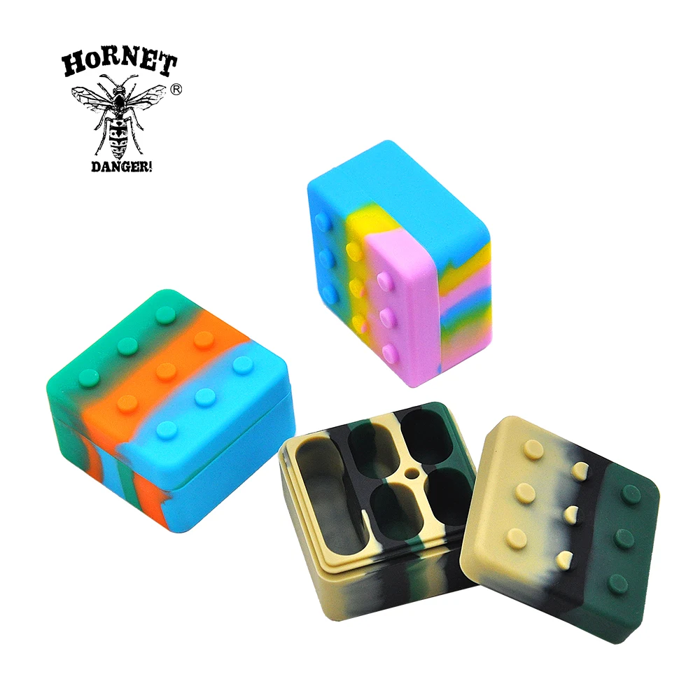 1 шт Индивидуальная квадратная силиконовая банка для хранения 26 мл кубики