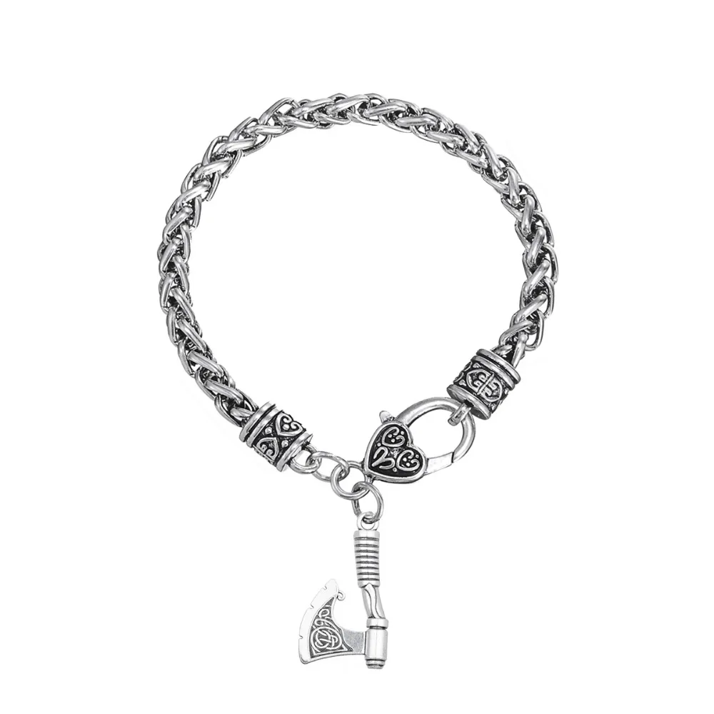Dawapara Slavic Symbol Perun Viking Axe Charms Jewelry Men's Bracelets For Men | Украшения и аксессуары