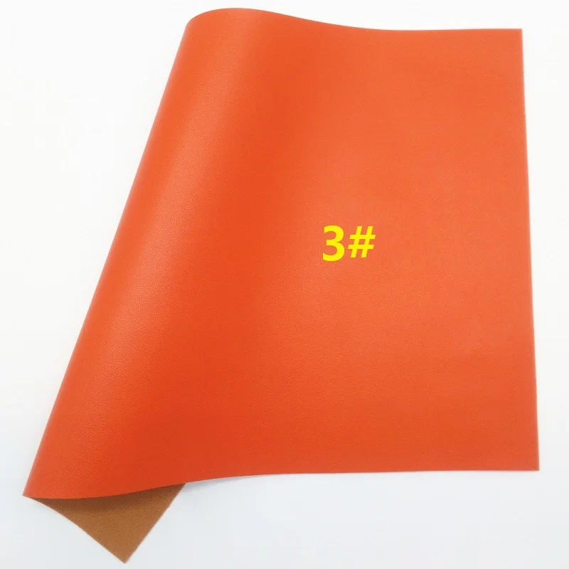 Оранжевая блестящая ткань из искусственной кожи личи синтетическая кожа лист