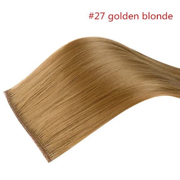 Golden Auburn SARLA, 20 дюймов, 24 дюйма, 28 дюймов, синтетические волосы, прямые волосы для наращивания, накладные волосы на заколках, выделяют волосы, высокотемпературное волокно - Цвет: Golden Auburn