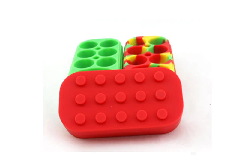 Банки для восковой массы большая силиконовая баночка Dab Box 6 + 1 антипригарная