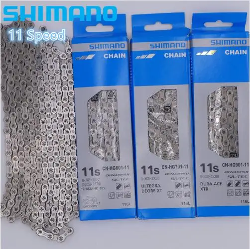 SHIMANO Original HG93/HG95/HG601/HG701/HG901 11 скоростная велосипедная цепь с быстрым соединением и