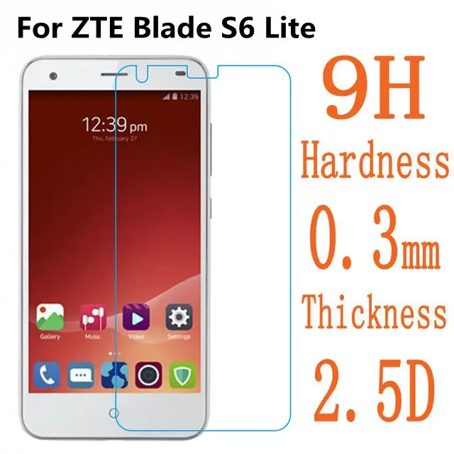 ZTE Blade S6 Lite Оригинальное закаленное стекло 9H Высококачественная защитная пленка