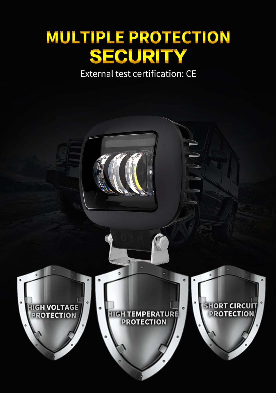 AILEO luces led para Автомобильный светодиодный рабочий светильник 12 в 24 в 30 Вт 6000 К внедорожный бар ATV yacht 4x4