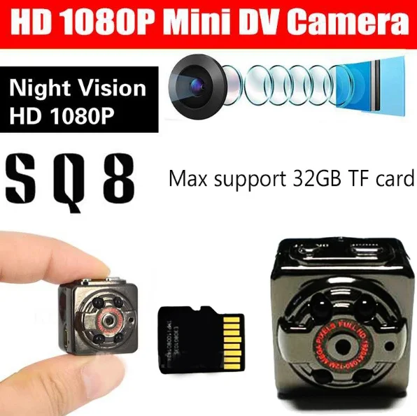 Mini Camera DVR Loop Video Recorder Infrared Night Vision DV Full HD 1080P Webcam Motion Detect | Безопасность и защита