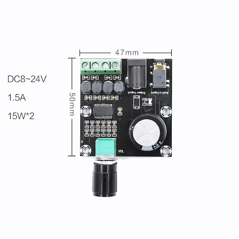 15 вт * 2 двухканальный мини hi fi цифровой аудиоусилитель DIY динамик компактный
