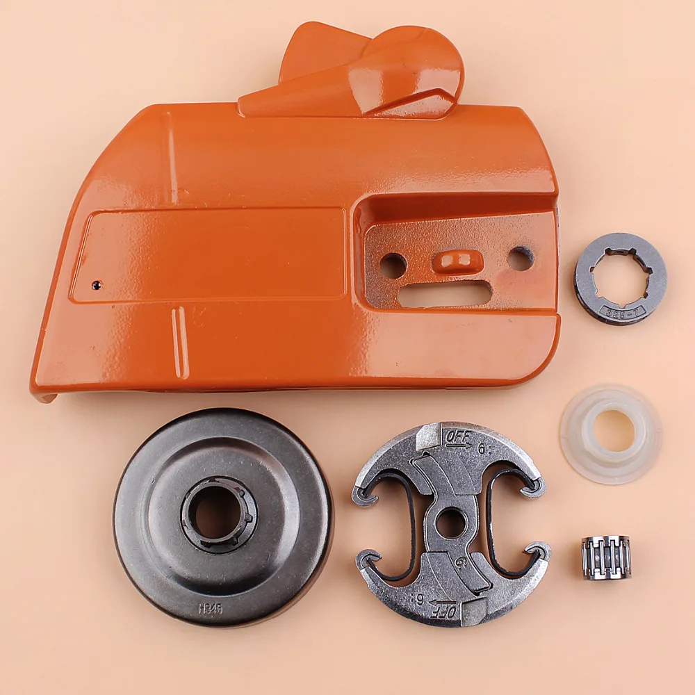

Brake Clutch Sprocket Cover Clutch Drum Bearing Worm Gear Kit For HUSQVARNA 340 345 350 Gas Chainsaw Spares Parts