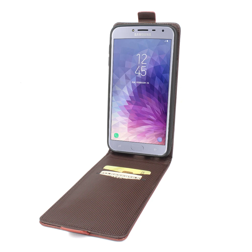 HongBaiwei для samsung J4 флип чехол Модный тисненый кожаный чехол для samsung Galaxy J4 Вертикальная задняя крышка