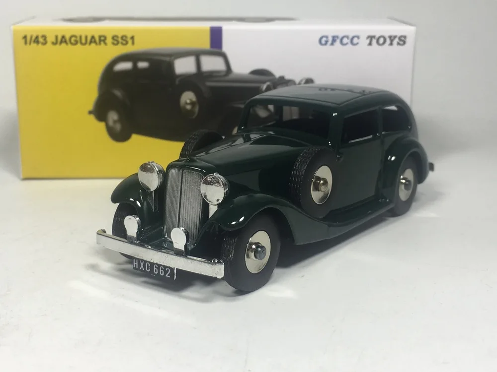 

Dinky toys-игрушки GFCC JAGUAR SS1, литые модели автомобилей (зеленый)