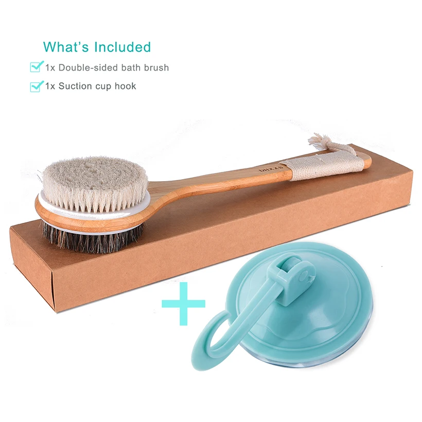 CLPAIZ натуральная кисть для ванны тела отшелушивающая Длинная Деревянная ручка