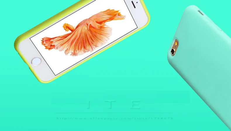ITEUU 6 6S Plus конфетный ТПУ матовый чехол для Apple iphone 6 6S Plus чехол s силиконовый гелевый мягкий элегантный чехол на заднюю панель против отпечатков пальцев