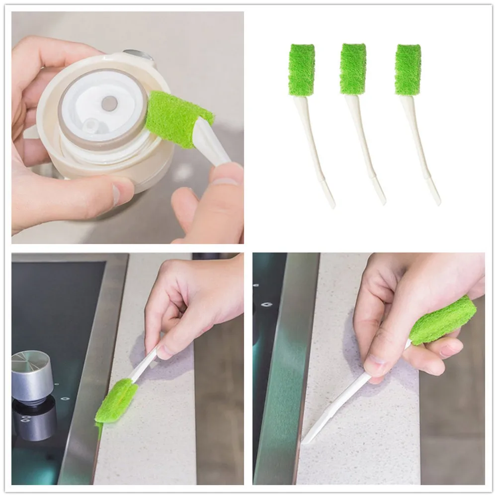 Чистящая щетка 3 шт. оконная рама дверная паз Щетка кухня обеззараживание