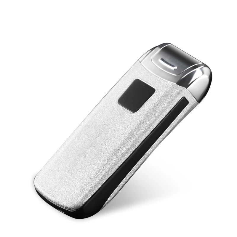 Плазменная usb-зажигалка для сигарет, для курения с двойной дугой, Электронная зажигалка, перезаряжаемая,, лазерная зажигалка - Цвет: matte silver