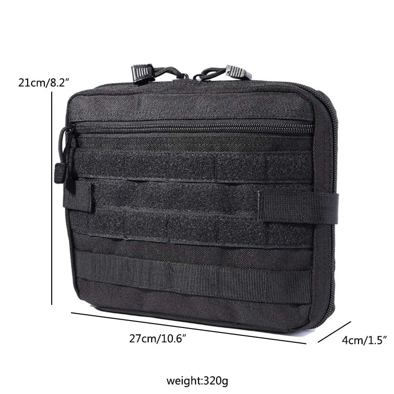 Уличная тактическая Сумка Molle 1000D нейлоновая прочная многофункциональная сумка водостойкий крючок и петля на молнии большой емкости чехол