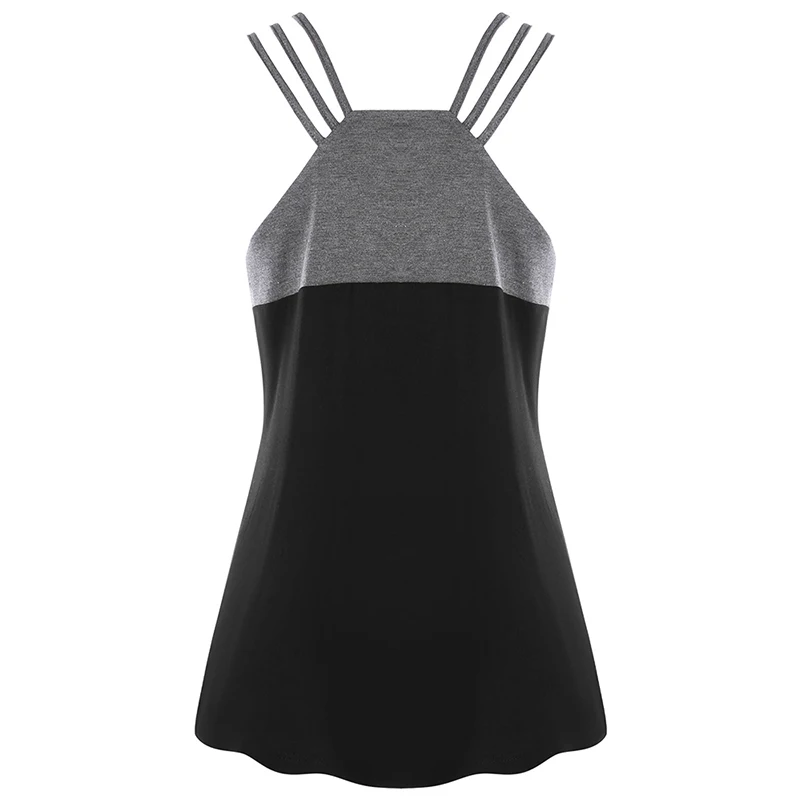 PlusMiss/Большие размеры 5XL 4XL сексуальный топ на бретельках украшенный цепочками с