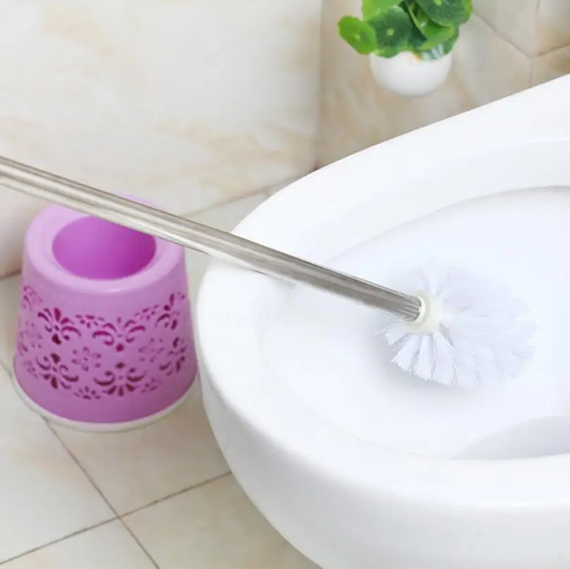 Набор пластиковых щеток для унитаза европейский стиль 4 цвета нержавеющая сталь