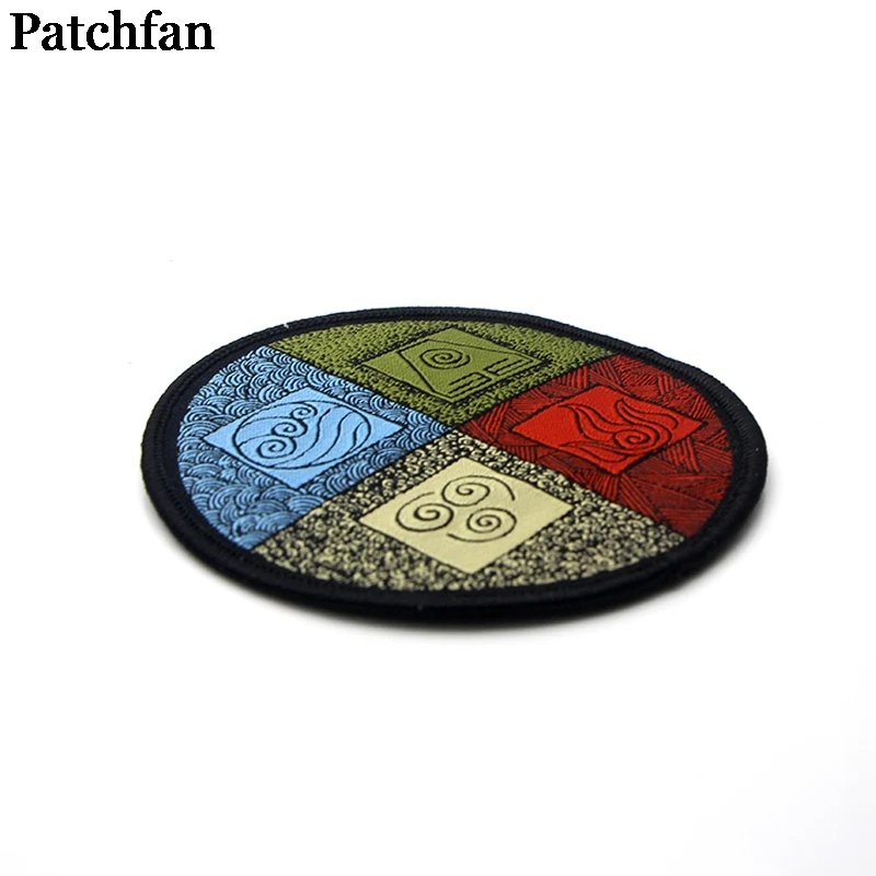 Patchfan Аватар Последний Airbender аппликация нашивки железа на рубашке одежда куртка вышитые наклейки одежда платье значок A2132