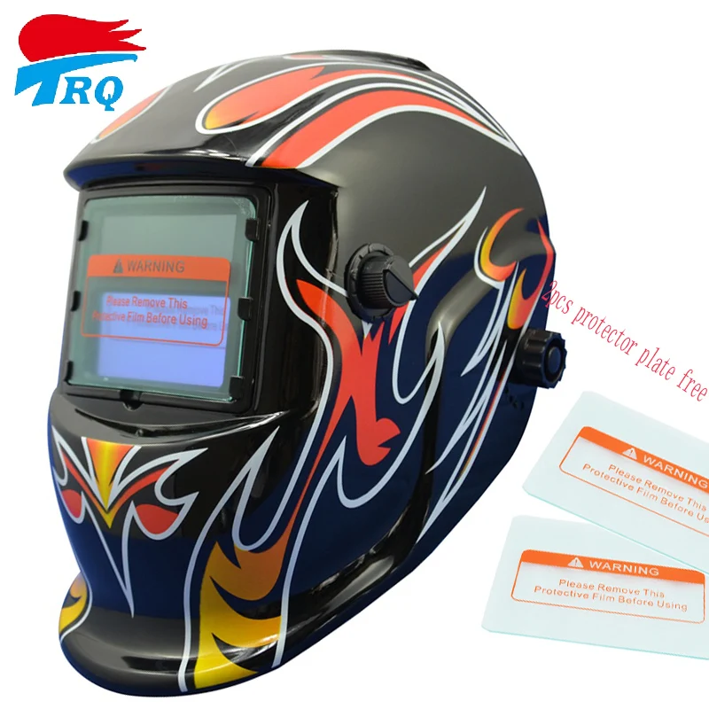 

Китайский традиционный сварочный шлем Black Face с автозатемнением, сварочное оборудование TIG MIG MMA, Электрический сварной шлем, крышка TRQ-HD05-2200DE