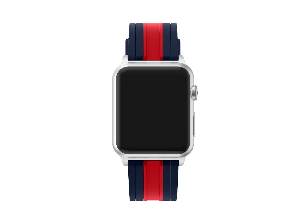 Osrui силиконовый ремешок для спортивных часов для Apple Watch, версии 4 полосным 44 мм 40 мм, correa, наручных часов iwatch серии 4/3/2/1 42 мм/38 мм браслет на запястье с резиновой лентой