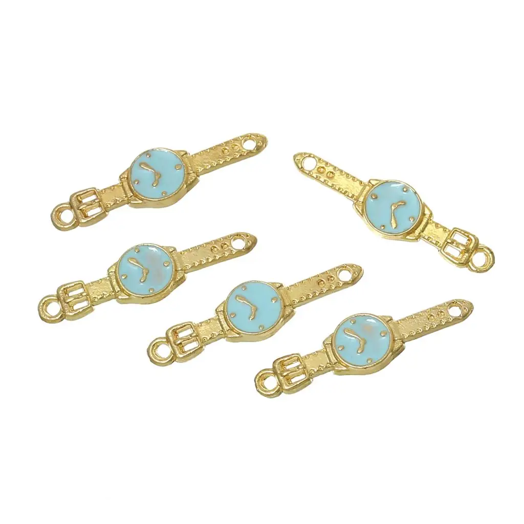 Подвески DoreenBeads из металлического сплава наручные часы золотого цвета