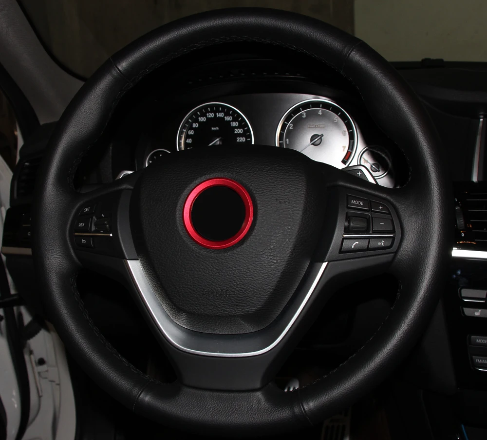 Автомобильное стильное декоративное кольцо руль круг Стикеры для BMW M3 M5 E36 E46 E60 E90