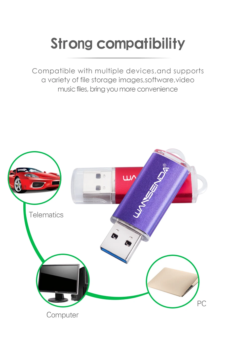 WANSENDA Usb 3,0 USB флеш-накопитель высокоскоростной флеш-накопитель 8 ГБ 16 ГБ 32 ГБ 64 Гб 128 ГБ 256 Гб внешний накопитель Флешка USB карта памяти